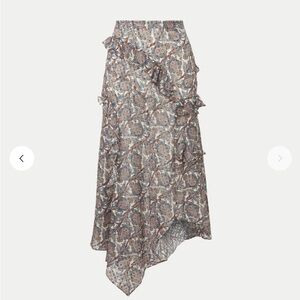 Veronica Beard Eleonora Silk Midi Skirt